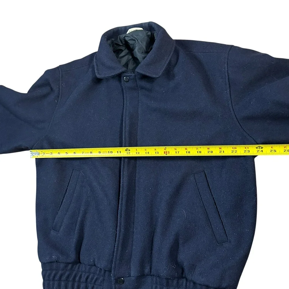 Vintage 70's DASH Mens Size Medium‎ Wool Coat Winter Bomber Varsity Jacket